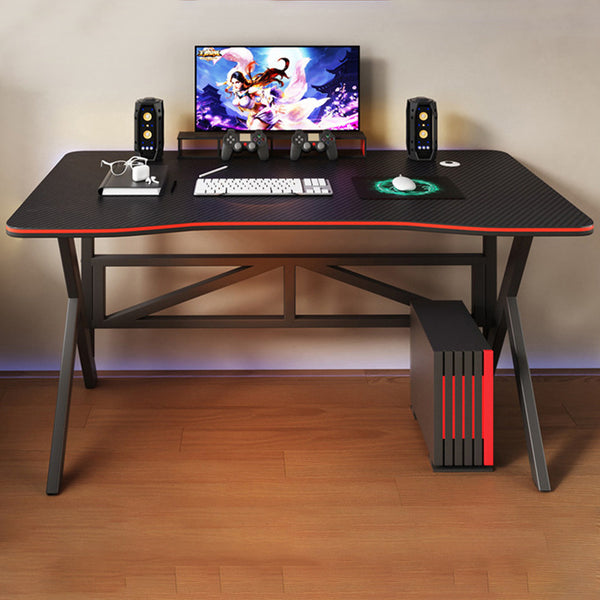 L-Shaped Gaming Desk with Monitor Shelf
